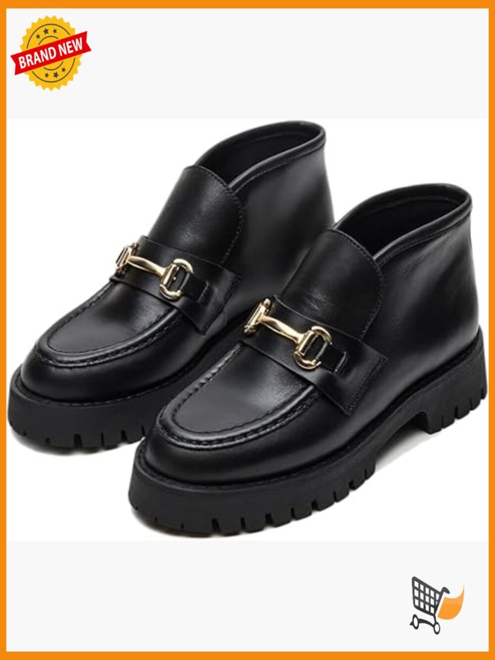 Women's Platform Ankle Boots Chunky Heel Booties Slip On Comfort Short Boots